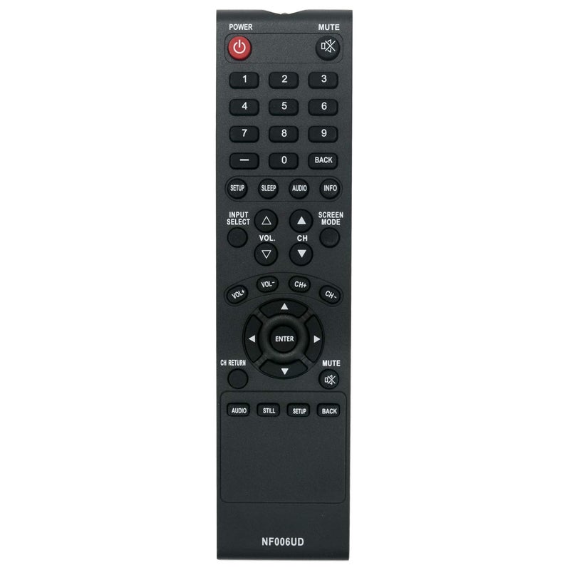 econtrolly New Replace Remote Control NF006UD fit for Sylvania Emerson Symphonic TVS EWL3706A LC320EM8 WF32L66626LG 6626LGA 6632LG EWL3706 - Image 1